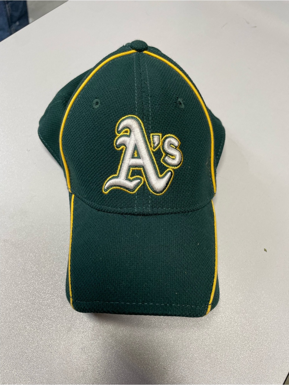 NEW ERA Men's Green Oakland Athletics 39THIRTY Batting Practice Cap Size M/L